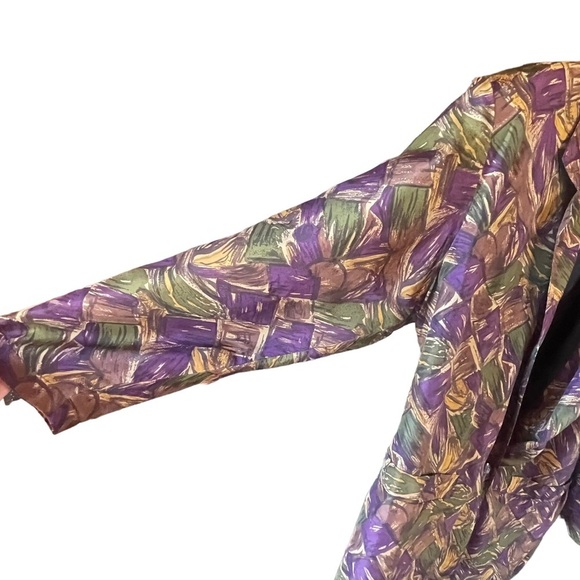 Robert Stock‎ Limited 100% SILK blazer pockets one button closure lightweight - Picture 5 of 7